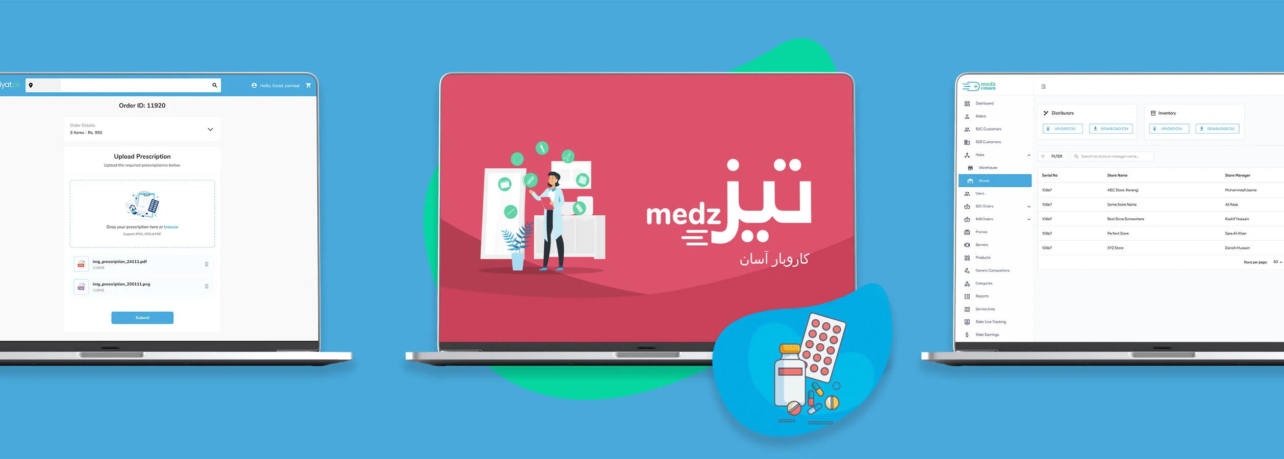 MedznMore: Digitizing the B2C and B2B pharmaceutical supply-chain with Tabiyat.pk and TezMedz