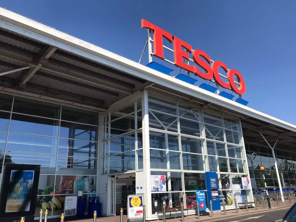 A view of one of Tesco's stores